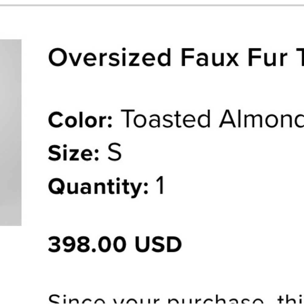 ALO Yoga Women's Oversized Faux Fur Trench - Picture 2 of 5